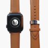 cinturino vera pelle apple watch elegante marrone